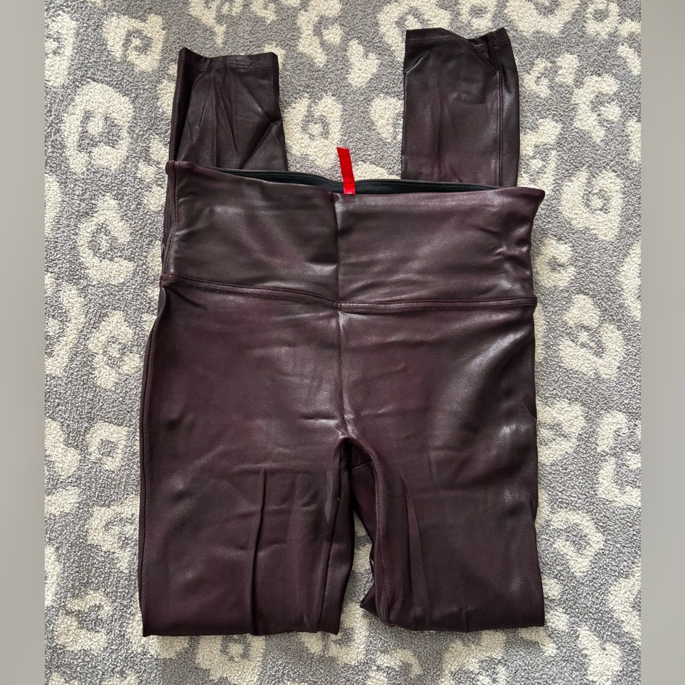 Excellent condition SPANX faux leather leggings